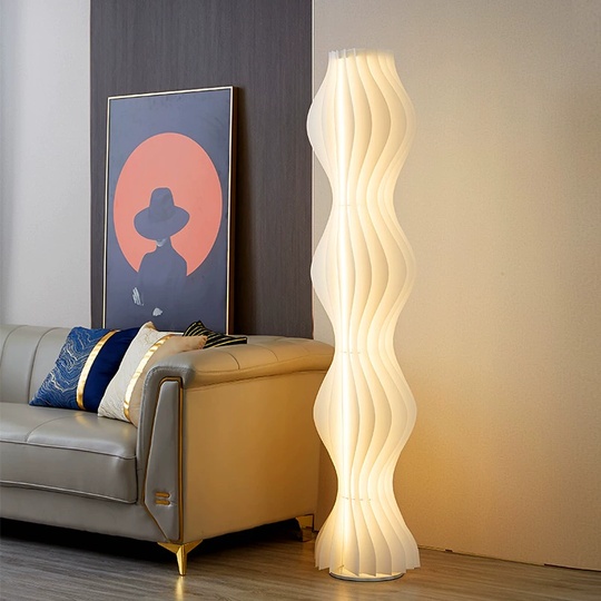 Торшер белый Elyptic, 35*35*173 см, LED, ПММА, 14 Вт