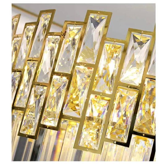 Люстра BAHAR 80*30 золото, стекло, металл, Е14.