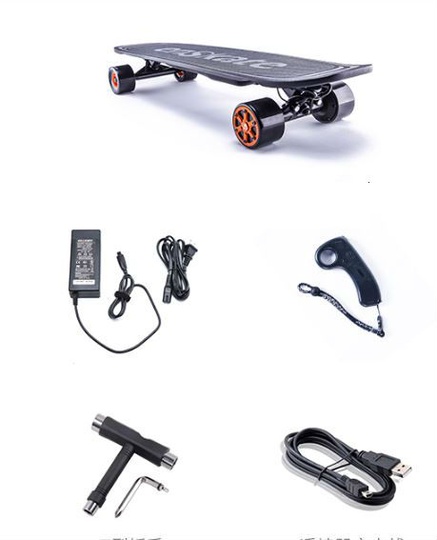 Электроскейтборд Volt 88*22*14 см, 36V 2500mah, 450w, до 35 км/ч, 15 км, 4 часа зарядка, с пультом, из китая, 6.8 кг