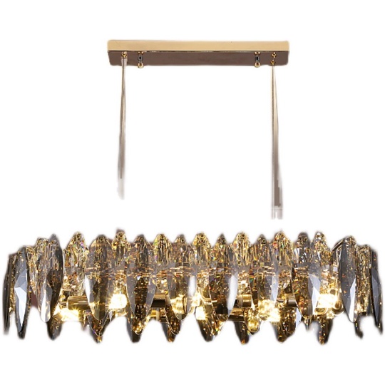 Подвесной светильник ADAK 80*18, золотой, стекло, металл,  Е14.