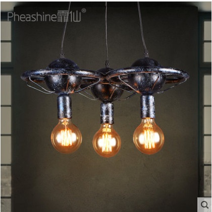 Дизайнерский светильник черный 48*26 см, накаливания, E27, металл, металл, лофт, черный