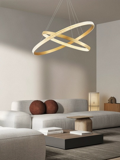 Люстра подвесная, медь, ПММА, MAUI 60*80 металл, LED.