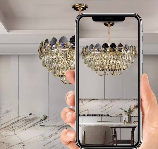 Люстра подвесная, золото, хрусталь, TOMA 50*30 металл, E14.