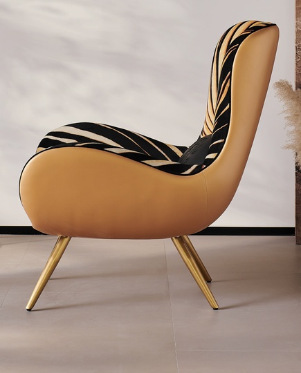 Кресло McKinley Milk Velvet Design, 82*104*92 см, ткань, не раскладное - итальянский стиль