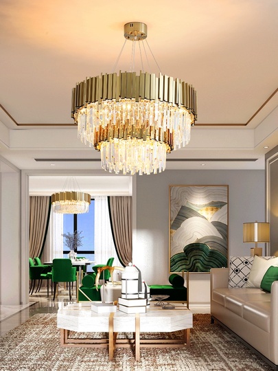 Люстра подвесная, медный, кристалл, DOTTY 95*58, металл, E14.