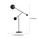 Напольный светильник черный CINETIQUE LIGNE ROSET, LED, 12 Вт