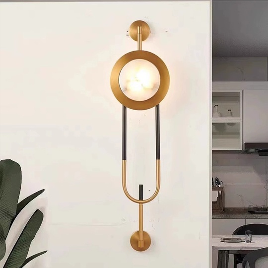 Настенный светильник, Бра, JOSEP 20*85 античная бронза, металл, мрамор, LED.