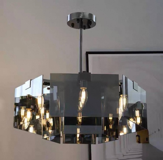 Светильник подвесной черный, Uzolo, металл, 80*30 см, Е14