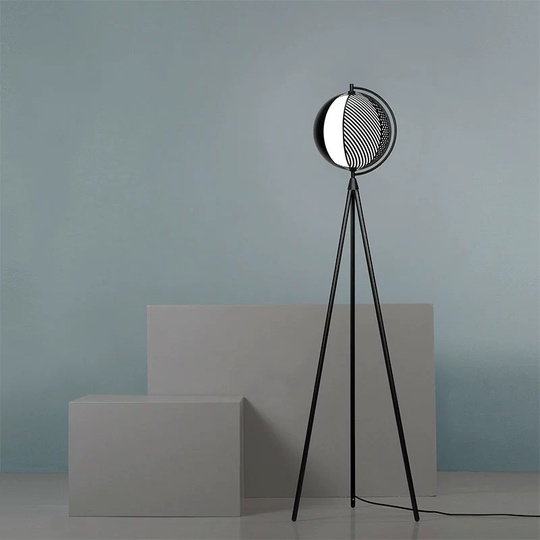 Торшер черный Lumus, 50*155 см, светодиодный, Е27, металл, 10 Вт