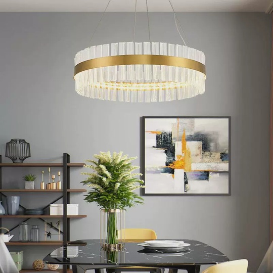 Люстра подвесная, медный, стекло, DECORATIVE 50*18, металл, LED.