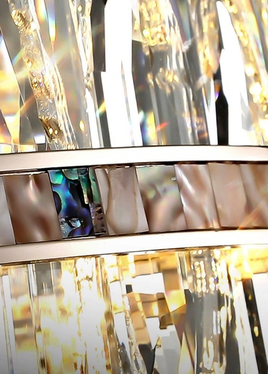 Подвесной светильник MIRAC 55*29, золотой, стекло, металл,  Е14.