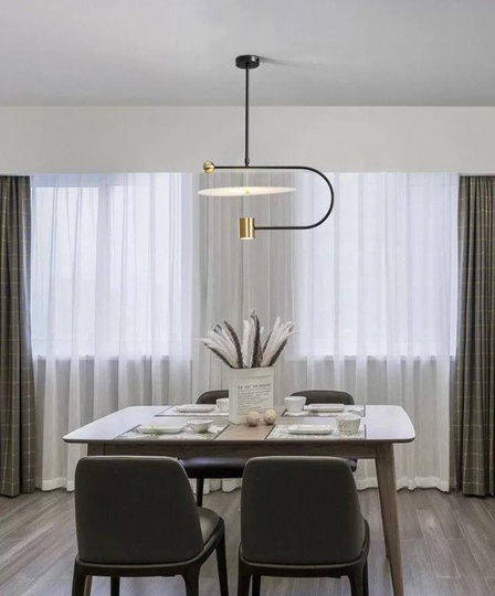 Светильник подвесной, черный, Orvexa, металл, 45*38 см, LED