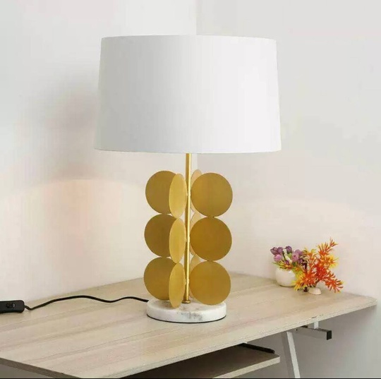 Настольная лампа GLOW 38*68, античная бронза, металл.