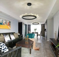 Люстра подвесная, черный, кристалл, JEREMY 120*15 металл, LED.