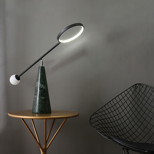 Настольная лампа зелено-черная Vikont, 50*70 см