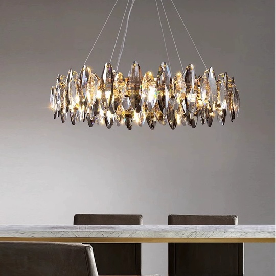 Подвесной светильник ABAZA 60*18, золотой, стекло, металл,  Е14.