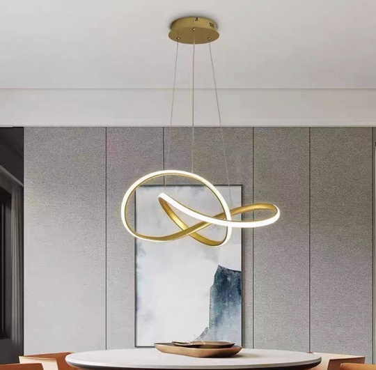 Люстра подвесная, золото, ПММА, JOSEPH GOLD 60*120, металл, LED