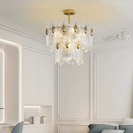 Люстра подвесная, медный, стекло, CHIMES 50*23, металл, E14.