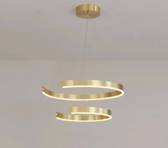 Люстра подвесная, медь, ПММА, STELLA 40*60 металл, LED.