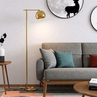 Торшер золото Aveza, 40*26*160 см, LED, Е27, металл, 14 Вт