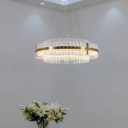 Люстра подвесная, медь, стекло, GUZ 60*18, металл, LED.