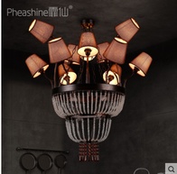 Дизайнерские светильник 85*95 см led, e14, железо, ткань