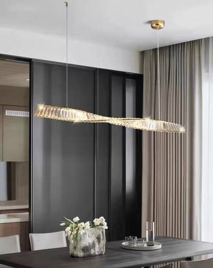 Люстра подвесная, бронза, хрусталь, JACK 100*8 металл, LED