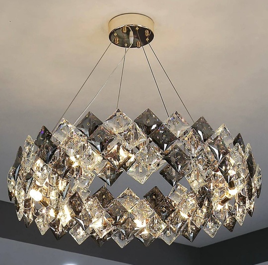 Люстра BANY 80*20 золото, стекло, металл, Е14.