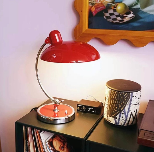 Настольная лампа ZERRA 28.5*40, красный