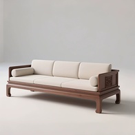 Прямой диван Sophia ясень, ткань, 200*80*75 см