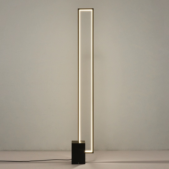 Торшер черный Aloryn, 20*140 см, LED, металл, 48 Вт