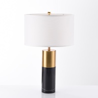 Настольная лампа черно белая, IMPERIUM Marble, 38*65 см