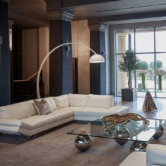 Торшер, белый, Awersa 210*170, светодиодный, Е27, металл, ПММА