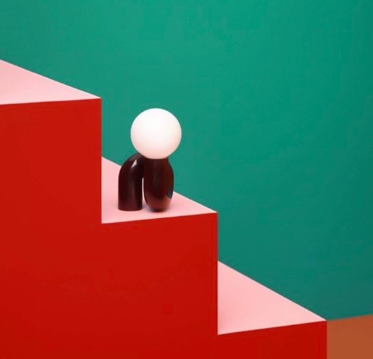 Настольная лампа ONADA 26*40, бордовый, смола.