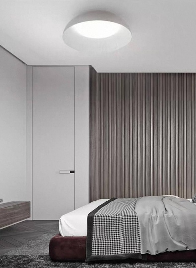 Потолочный светильник белый Elythar, металл, 45*13 см, светодиодная, LED