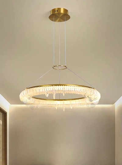 Люстра медная Elyvrin, металл, 65*12 см, светодиодная, LED