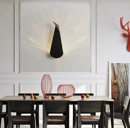 Настенный светильник, БРА EMRE 14*36, черный, металл, LED.