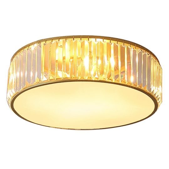 Потолочный светильник, золото, кристалл, BETHANY 32*15 металл, E14.