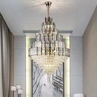 Люстра подвесная, золото, кристалл, DOMINIQUE 100*150 металл, E14.