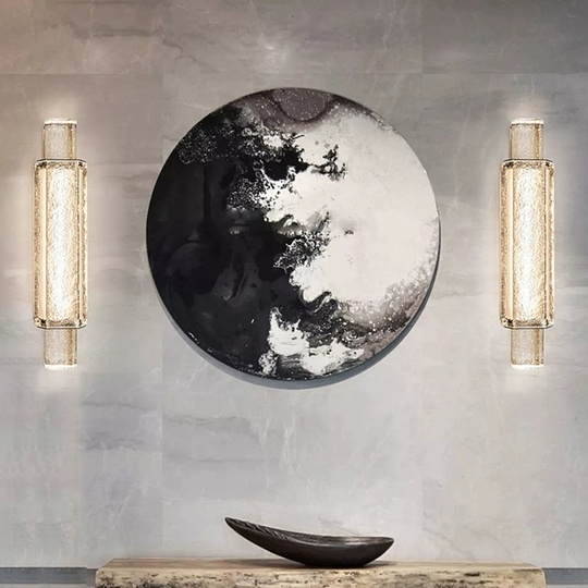 Настенный светильник SATTI, Бра, 10*42, лед, стекло, металл, LED.