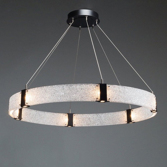 Подвесной светильник MAI HE MAI черный матовый. 80 см. Parallel Glass, G4, 70 Вт