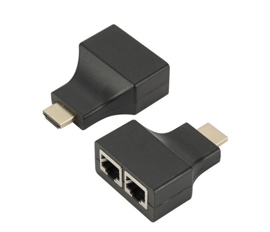 Двухпортовый переходник HDMI-LAN-HDMI