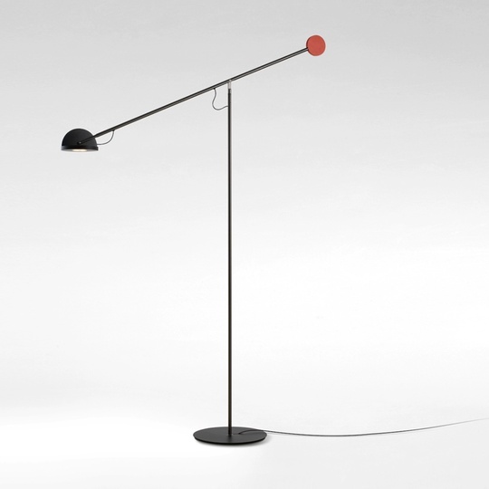 Торшер черный, красный Alexa 132*135, LED, металл