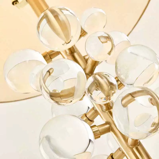 Торшер белый, золото Luxe, 45*45*158 см, светодиодный, Е27, мрамор, 15 Вт