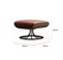 Кресло розово-коричневое Marisa, 81*88*100 см, кожа, с пуфом для ног