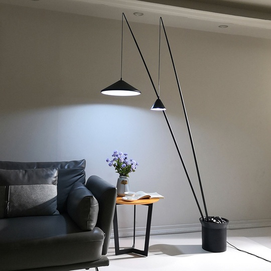Напольный светильник MAI HE MAI черный North Vibia, E27, 10 Вт
