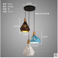 Дизайнерские светильник 32*26 см led, e14, железо, стекло