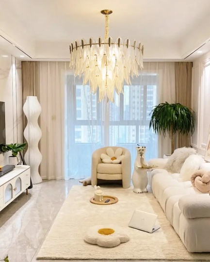 Люстра медная NIBA, металл, 80*63 см, светодиодная, E14, 40 Вт