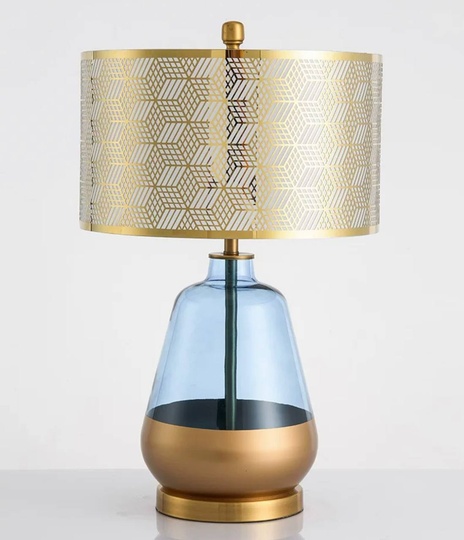 Настольная лампа ARNIE 40*66, стекло, металл, Е27.