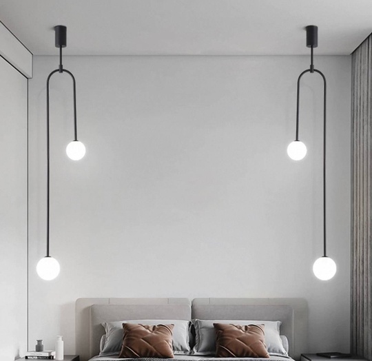 Светильник потолочный, черный, Elirvo, металл, 23*150 см, G9